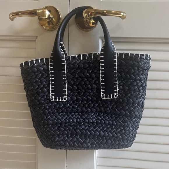 Universal Thread Handbags - Universal Thread Black Woven Mini Bag
